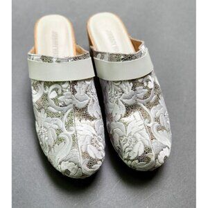 Johnny Was Dormi Floral Embroidered Clogs EU 41 US 10 Shoes